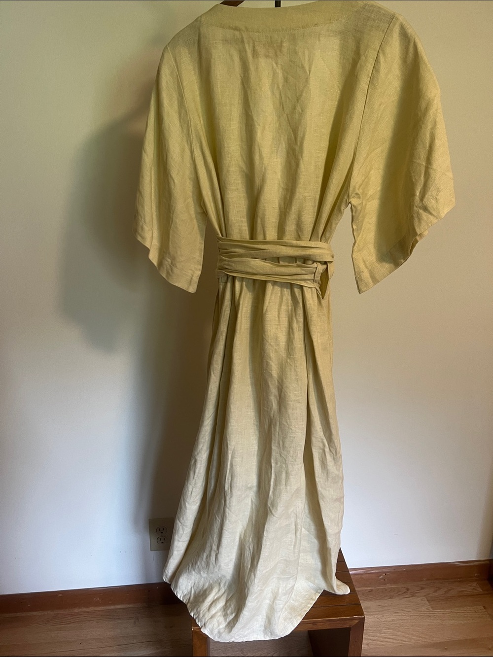 Myah Peñaloza Wrap Linen Dress - Picture 3 of 6